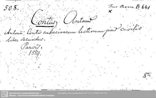Jus Romanum B 0661