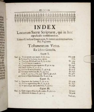 Index Locorum Sacræ Scripturæ, qui in hoc opusculo continentur.