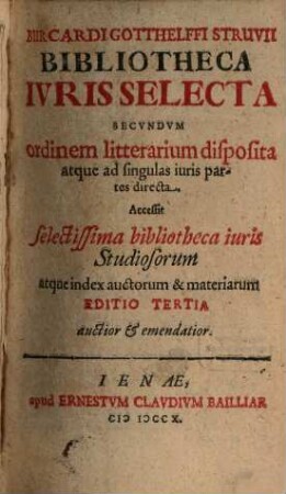 Bibliotheca iuris selecta