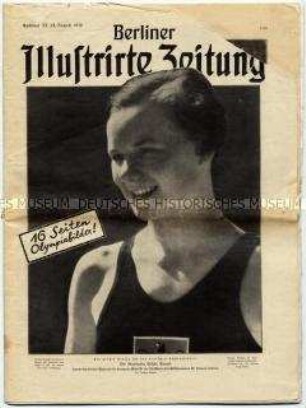 "Berliner Illustrierte Zeitung" mit einem Bildbericht zu den XI. Olympische Sommerspielen 1936 in Berlin