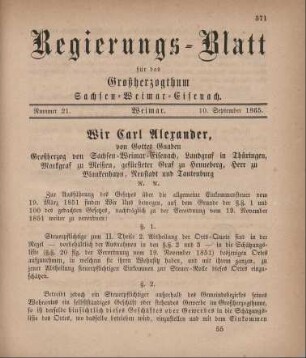 Nr. 21 : 10. September 1865