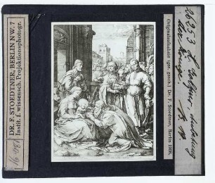 Goltzius, Anbetung der Könige (Druck, nach Bernardino Passeri, Hollstein VIII.7.16)