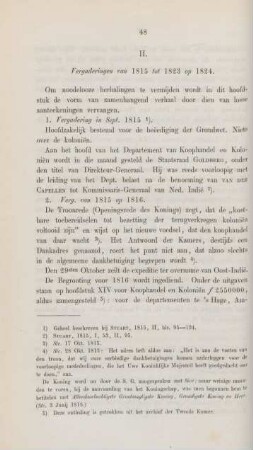 II. Vergaderingen van 1815 tot 1823 op 1824