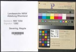 Entnazifizierung Magda Severing , geb. 19.09.1890 ()