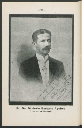 [Fotografía de] Sr. Dn. Modesto Burbano Aguirre