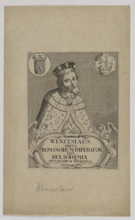 Bildnis des Wenceslaus Romanorum Imperator