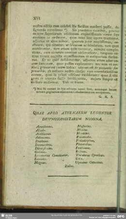 Quae Apud Athenaeum Leguntur Deipnosophistarum Nomina