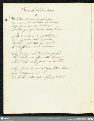 Sonetto dedicatorio