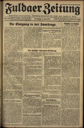 Ausgabe vom Dienstag, den 05. Juni 1934.