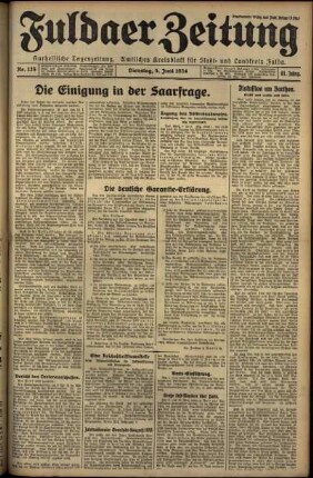 Ausgabe vom Dienstag, den 05. Juni 1934.