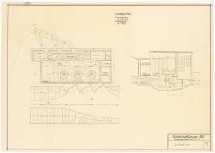 Talsperre mit Kraftnutzung und Wiesenbewässerung Schinkelwettbewerb 1955: Laufkraftwerk: 3 Maschinensätze je 3760 KW Kaplanturbinen