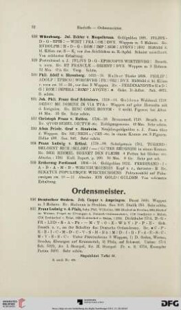 [Ordensmeister, Abteien] (Nr. 536-589)