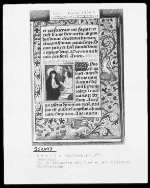 Gebetbuch — Verkündigung, Folio 28recto