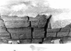 Öhringen Ohrnviadukt 5189 Baustelle Behelfsbrücke Holzstützen