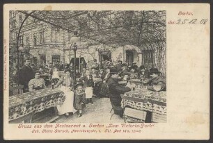 Ansichtskarte Restaurant „Zum Victoria-Park“, Kreuzbergstraße 1