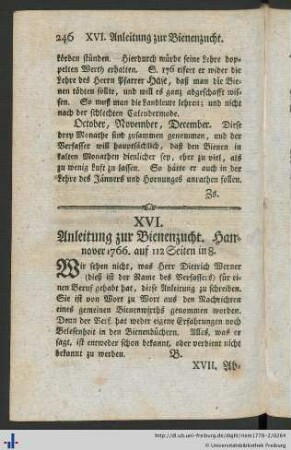 XVI – XX.