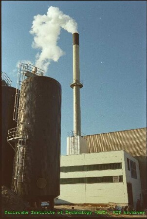 Umgerüstetes Heizwerk (HEIZW) des Kernforschungszentrums Karlsruhe (KfK)