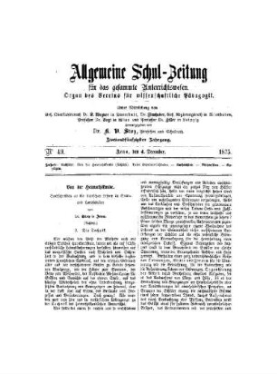 Von der Heimatkunde : (Schluß)