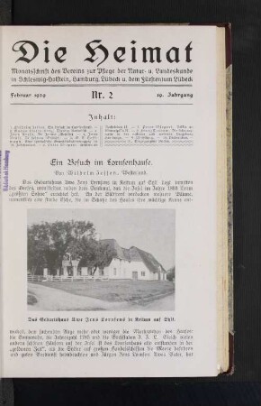 Februar 1929, Nr. 2, 39. Jahrgang