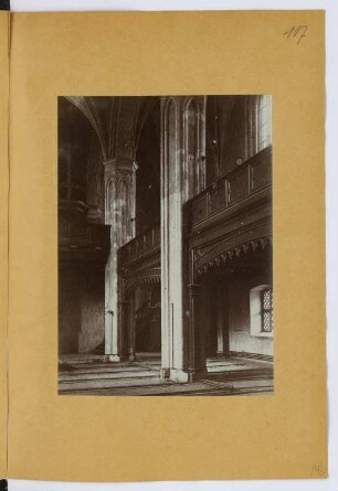 St. Nicolai, Berlin-Spandau: Innenansicht (aus: Skizzen- und Fotoalbum 28)