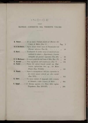 Indice Delle Materie Contenute Nel Presente Volume