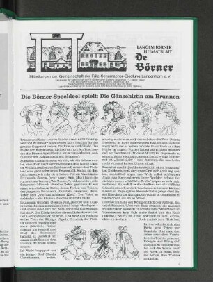 Die Börner-Speeldeel spielt: Die Gänsehirtin am Brunnen