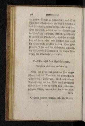 Goldschwefel des Spießglanzes. (Sulphur auratum antimonii)