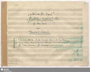 Organ pieces - D.Mus.15350-ZZ-558 : org