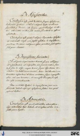 [S. 9] De advocatis