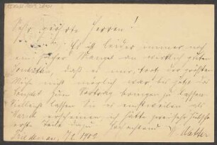 Brief an B. Schott's Söhne : 08.02.1902