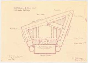 Landesgewerbemuseum, Stuttgart: Feuerschutzgrundriss 2.OG