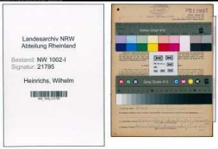Entnazifizierung Wilhelm Heinrichs, geb. 12.08.1901 (Dreher)