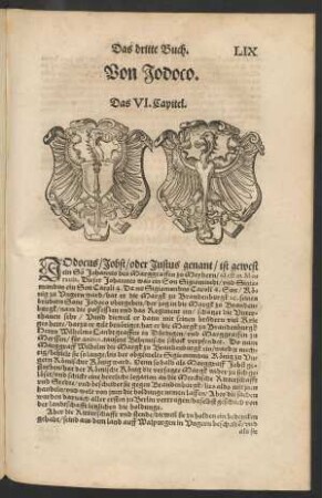 Von Jodoco. Das VI. Capitel.