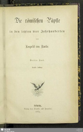3: Die römischen Päpste in den letzten vier Jahrhunderten