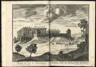 Prospect du Cote de Louisbourg. Vorstellung nach der seiten deß fürstl. Haußes Ludwigsburg