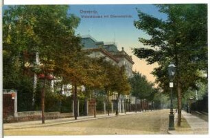 Chemnitz. Wielandstraße mit Oberrealschule