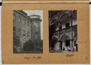Schloss, Dargun: Ansicht, Ansicht Schlosshof (aus: Skizzen- und Fotoalbum 25)