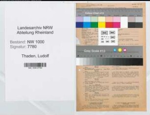 Entnazifizierung Ludolf Von Thaden, geb. 21.02.1892 ()
