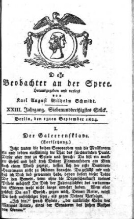 37. Stueck, 13. September 1824