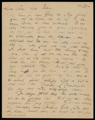 Brief von Franz Rosenzweig an Rudolf Ehrenberg und Helene Ehrenberg