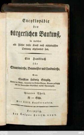 Theil 4: N-Sche : Mit XXIX. Kupfertafeln