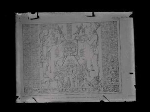 Temple of the Sun. - The inscribed panel drawn from a plaster cast. : Archaeology, Vol. IV., Plate 88.