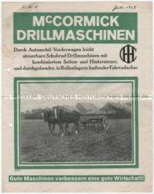 Drillmaschinen der Firma Mc. Cormick