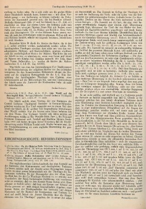 Kirchengeschichte: Reformationszeit
