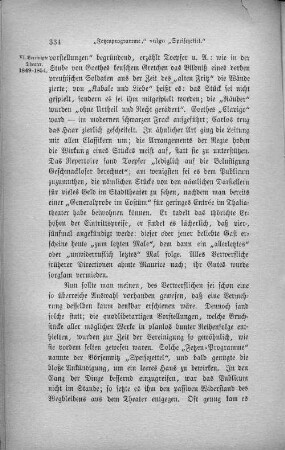 "Fetzenprogramme," vulgo "Speisezettel."