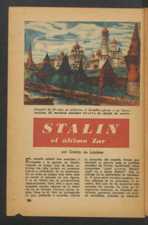 Stalin, el último Zar