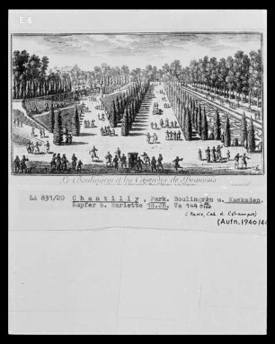 Chantilly, Park, Boulingrin und Kaskaden