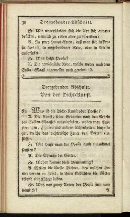 Dreyzehender Abschnitt. Von der Dicht-Kunst.