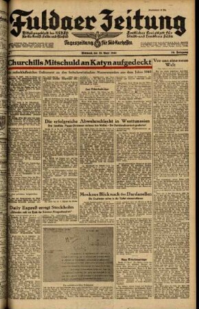 Ausgabe vom Mittwoch, den 28. April 1943.
