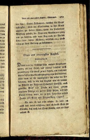 Neun und zwanzigstes Kapitel. Ahndungen